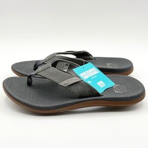 Reef Santa Ana Flip Flops‎ Mens Size 13 Grey Cushion Comfort NEW